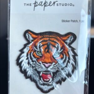 Tiger Sticker Patch - Orange and Black